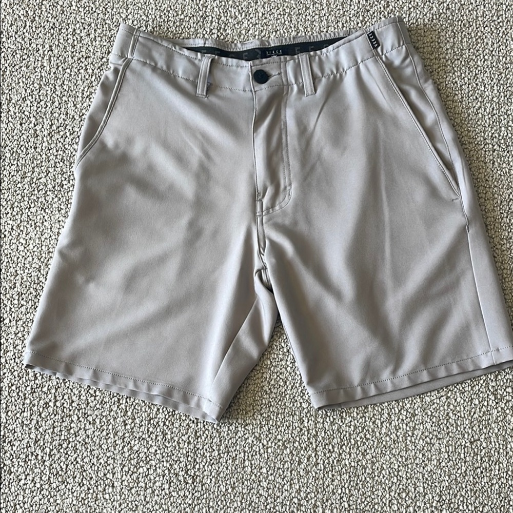 Classic Gray Flat Front Performance Shorts
